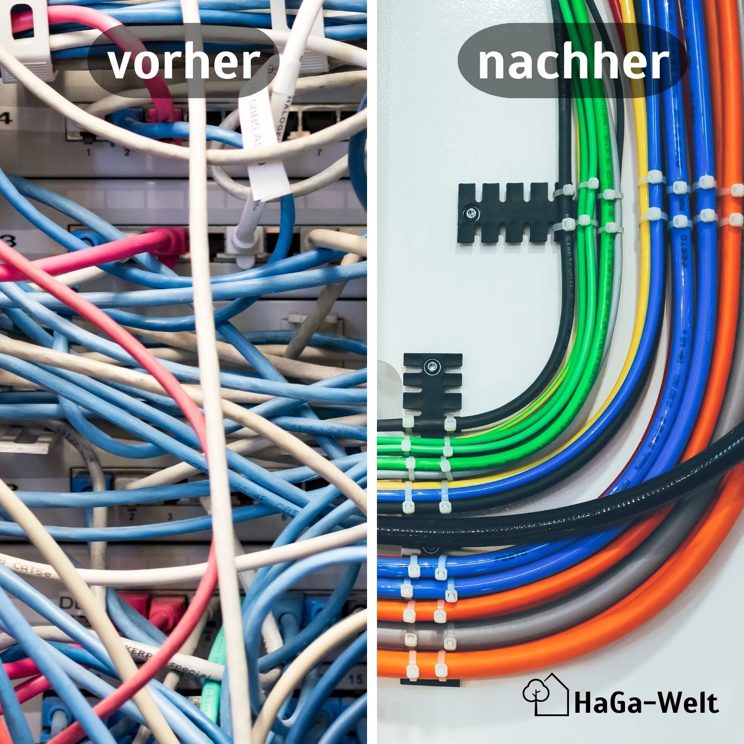 Kabelbinder, 100 Stück, 100 mm x 2,5 mm, für vielfältige Befestigungsmöglichkeiten - Image 3