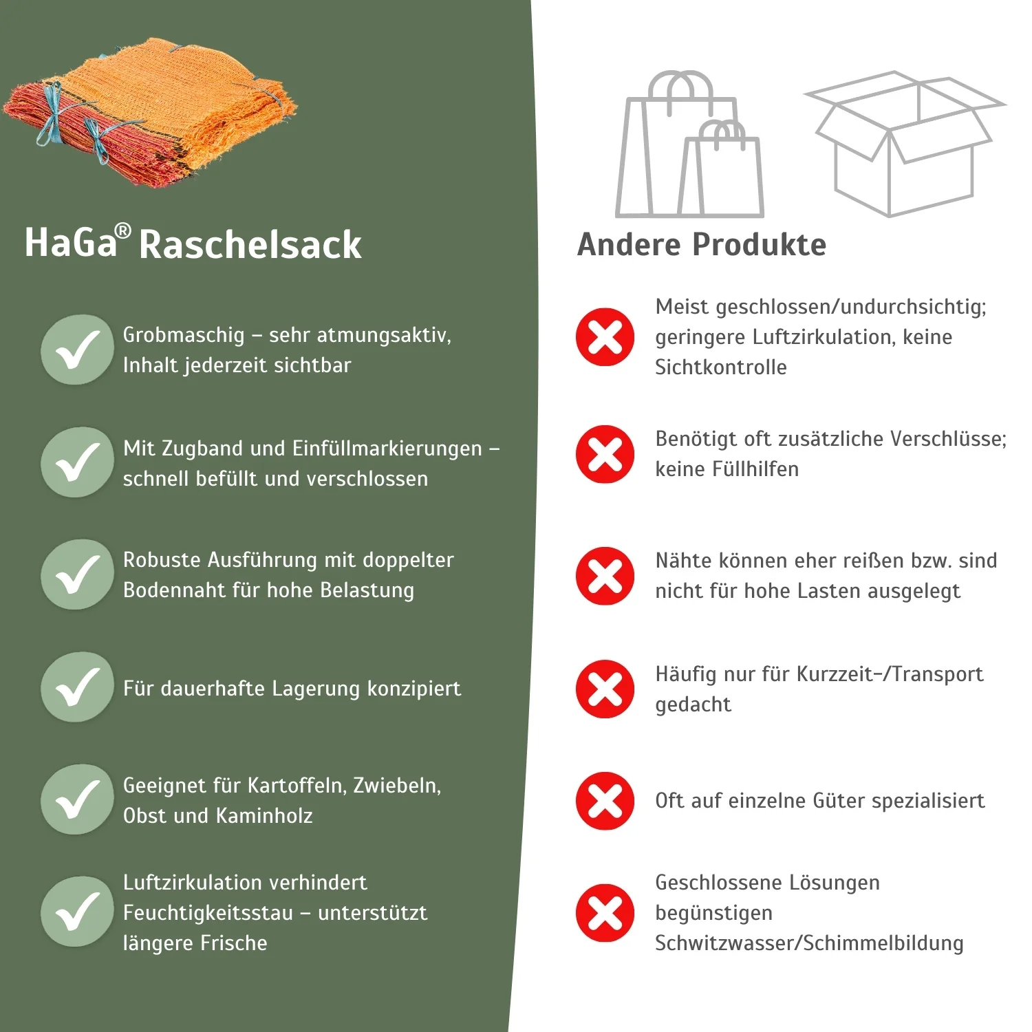 Raschelsäcke, 100 Stück – wahre Allrounder zum Einlagern - Image 5