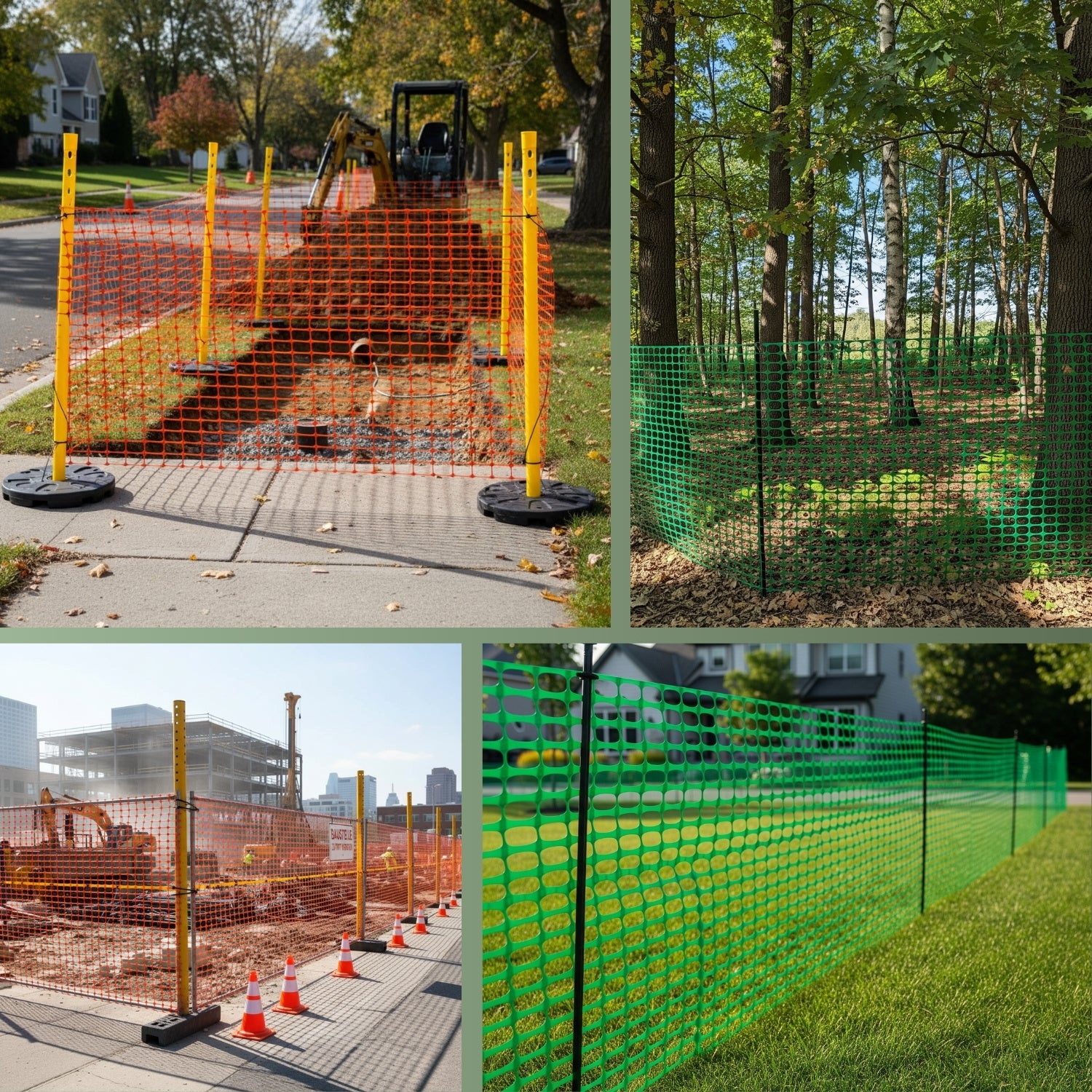 Absperrzaun 1,2m Bauzaun Zaun Baustellenzaun 120g/m² in versch. Farben - Image 8