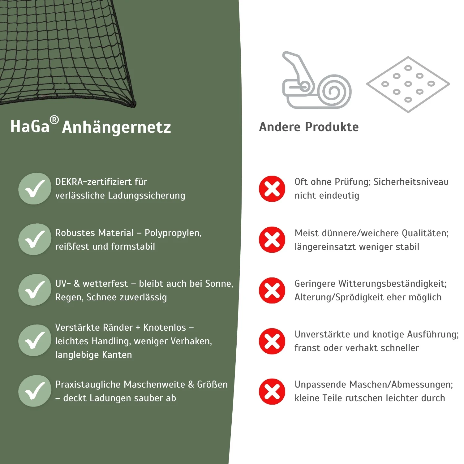 Anhängernetz – Schutznetz zur Ladungssicherung - Image 5