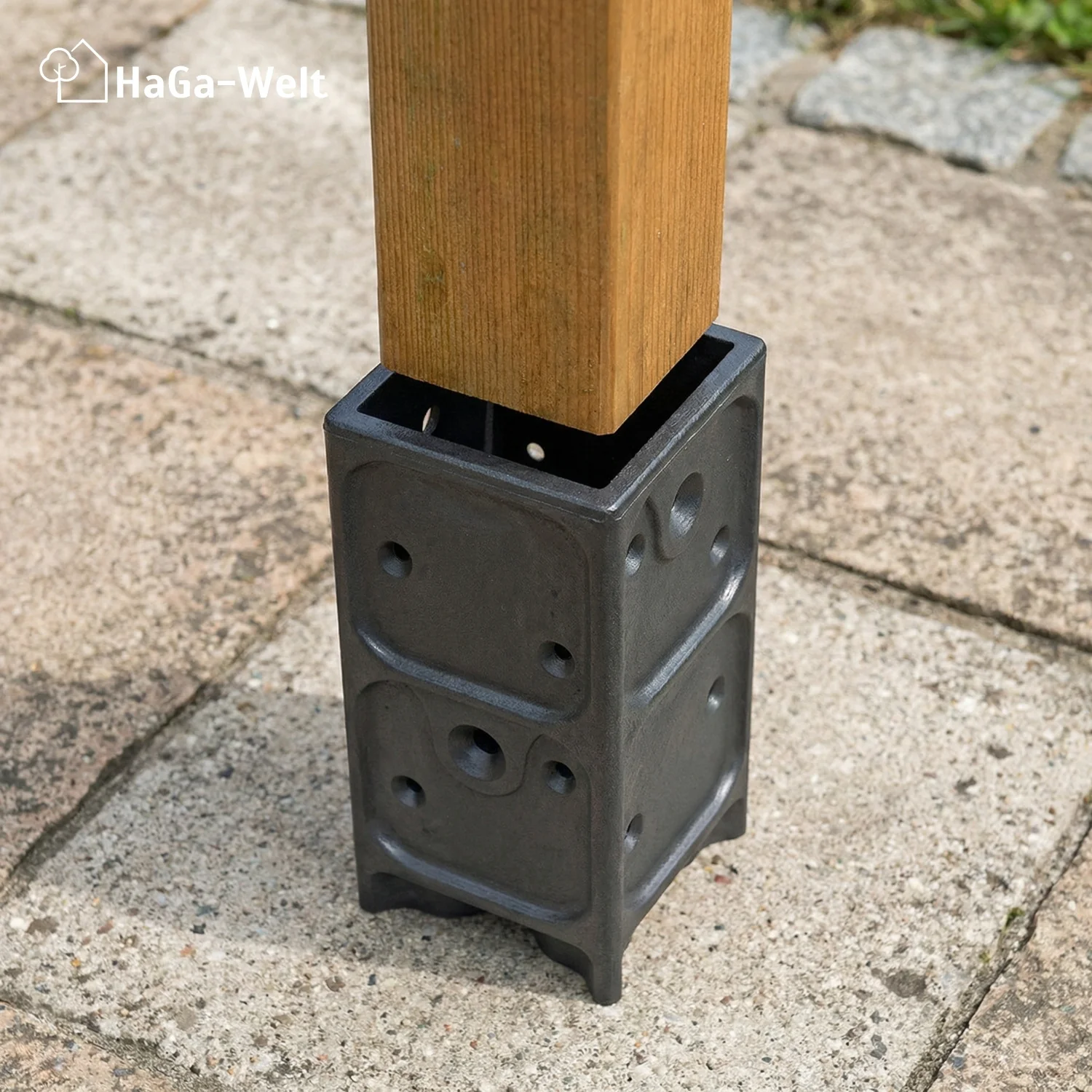 Aufschraubhülse für Holzpfosten 7x7cm Pfostenanker Pfostenanker - Image 10
