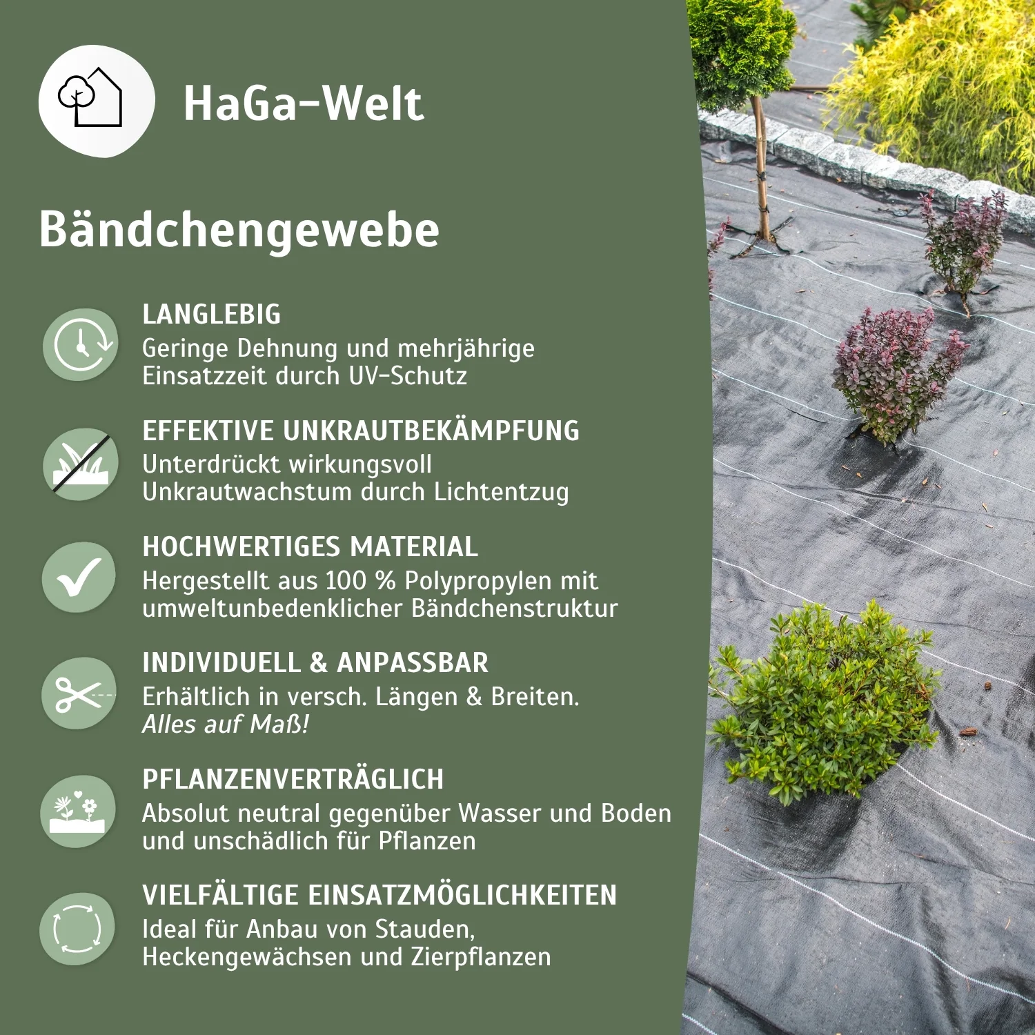 Bändchengewebe – effektive Unkrautfolie für Ihre Beete - Image 4