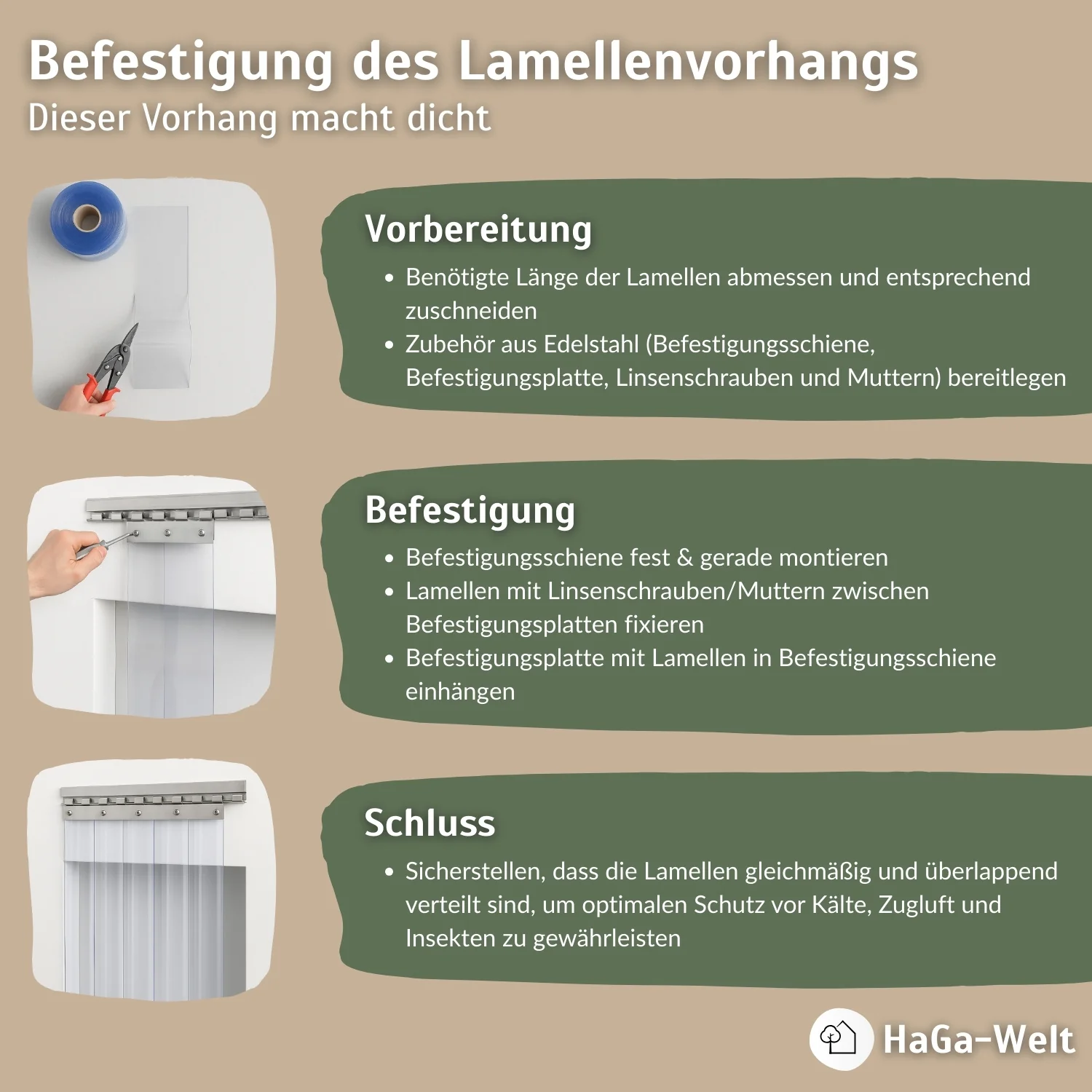 Befestigungsplatte in versch. Längen für Lamellenvorhang PVC-Streifenvorhang - Image 6