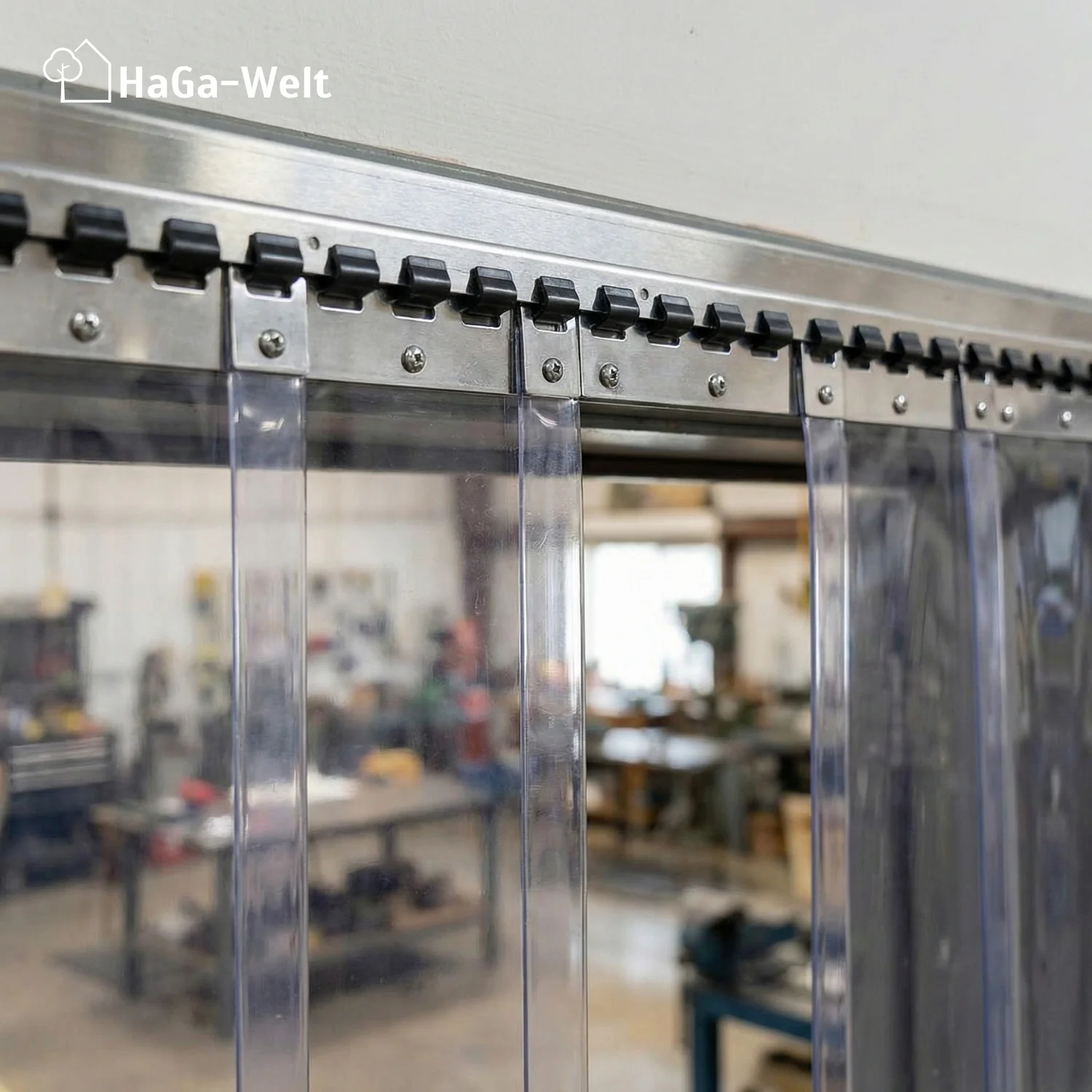 Befestigungsschiene versch. Länge für Lamellenvorhang PVC-Streifenvorhang - Image 10
