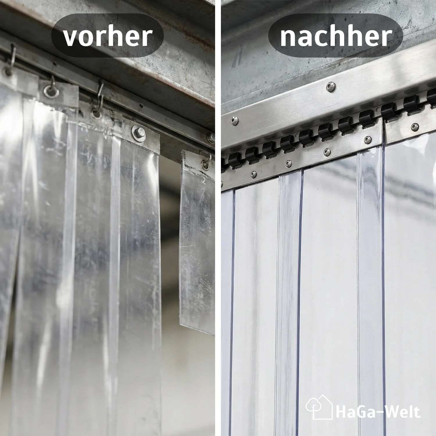 Befestigungsschiene versch. Länge für Lamellenvorhang PVC-Streifenvorhang - Image 3