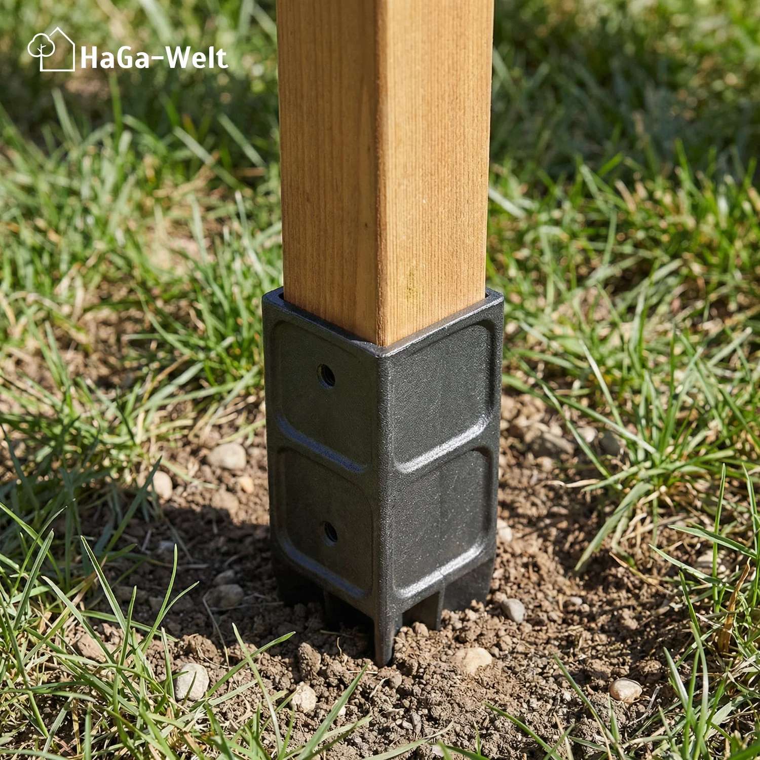 Bodeneinschlaghülse für Holzpfosten 7x7cm Pfostenhalter - Image 11