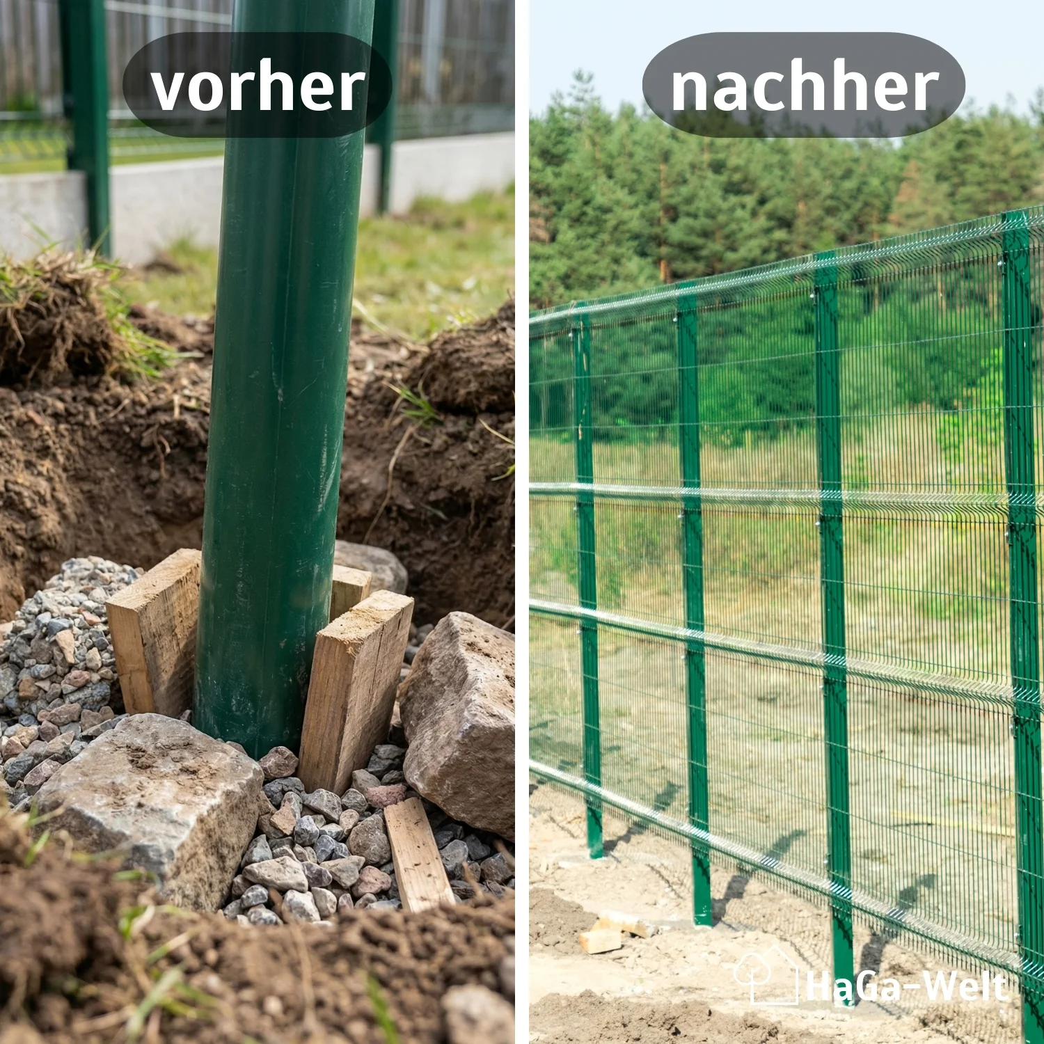 Bodeneinschlaghülse für Kunststoff-Pfähle PET Bodenhülse graphit - Image 3