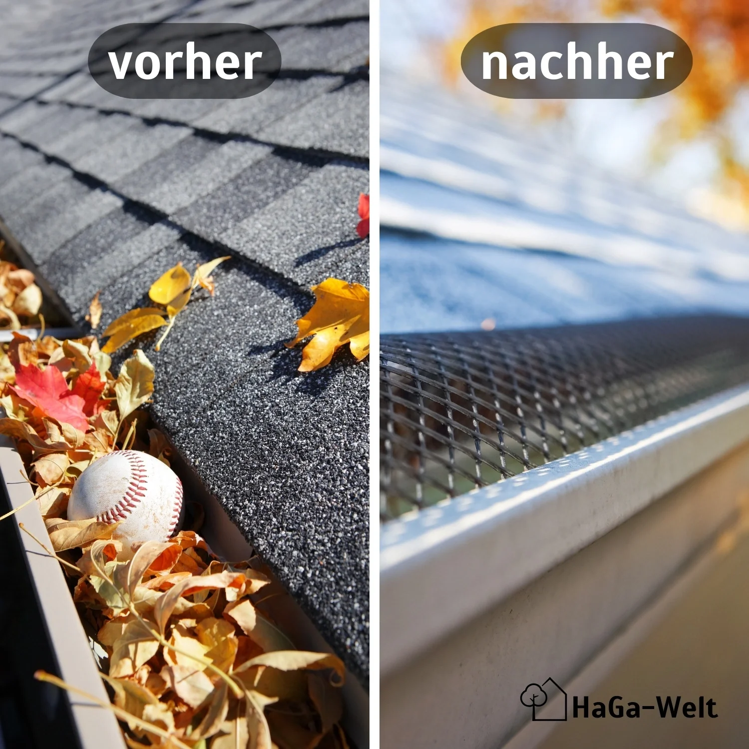 Dachrinnen Laubschutz – mit diesem Laubschutzgitter bleibt die Dachrinne sauber - Image 3