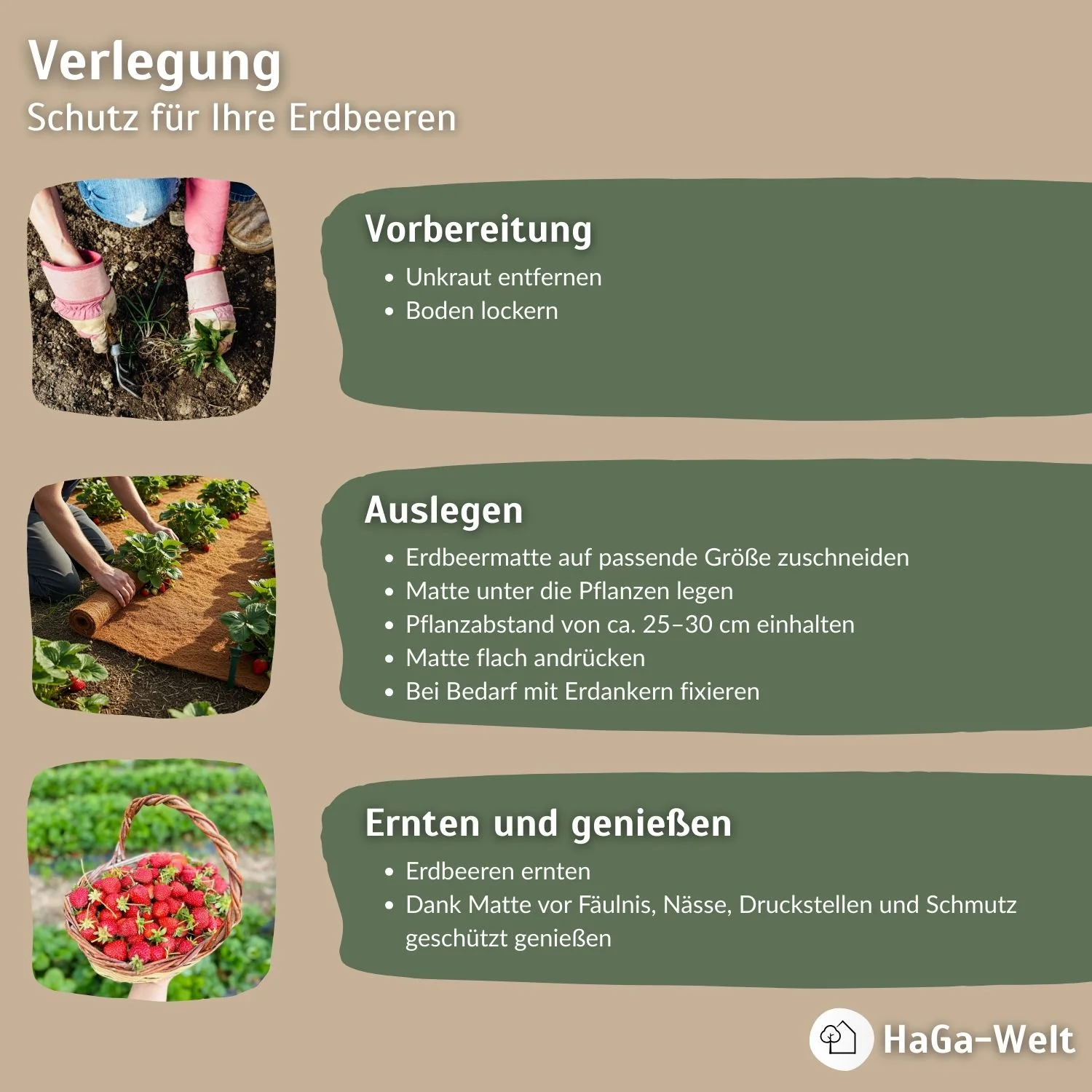 Erdbeermatte in 0,5m Br. (Meterware) 800g/m² einseitig mit Naturlatex besprüht - Image 6