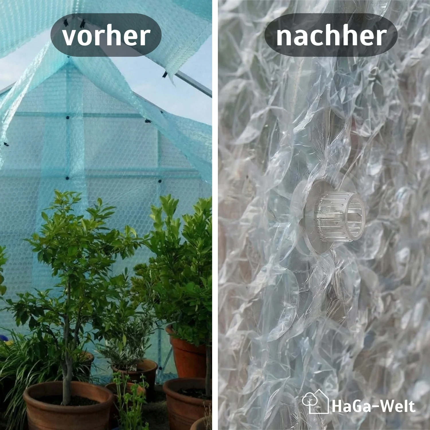 Folienhalter für Isolierfolie, Luftpolsterfolie, Noppenfolie & Schattiernetze - Image 3