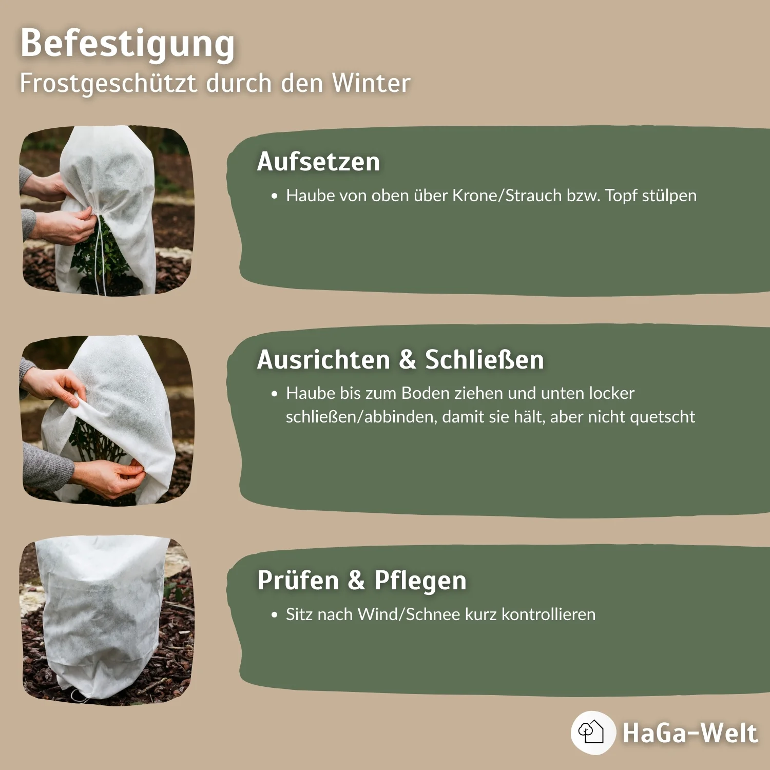 Frostschutzhaube, 80g/m² – starker Winterschutz für Pflanzen - Image 6