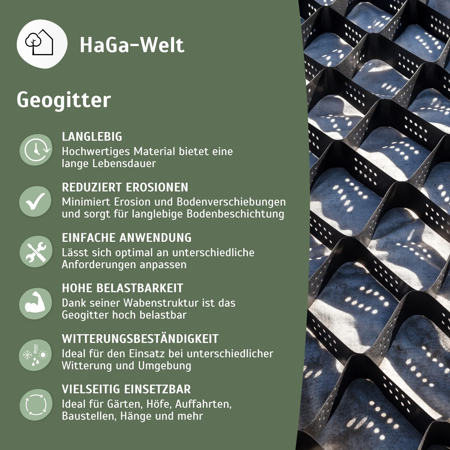Geogitter – robustes und langlebiges Rasengitter für stabilen Boden - Image 4