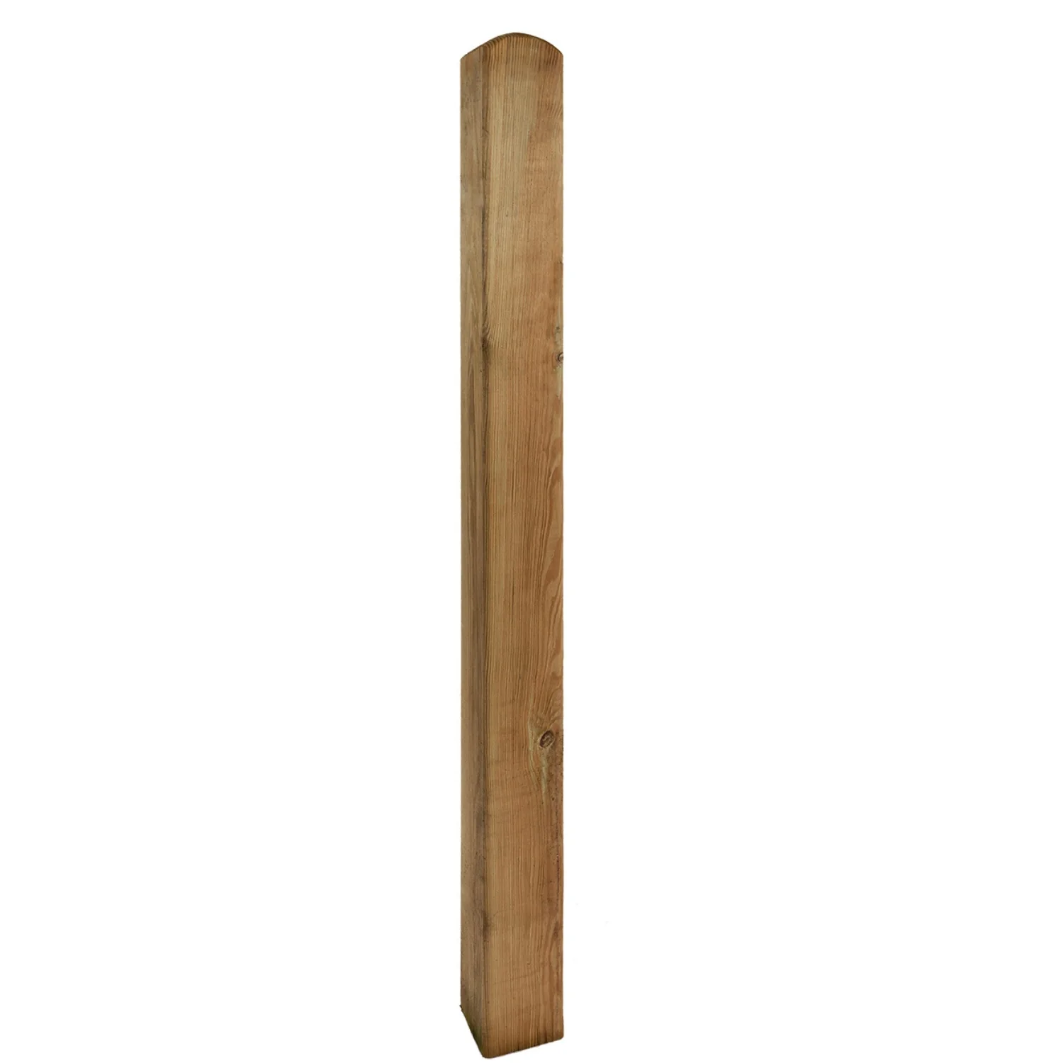 Holzpfosten mit Rundkopf, KDI-grün – stabiler Pfosten für Ihren Gartenzaun - Image 7