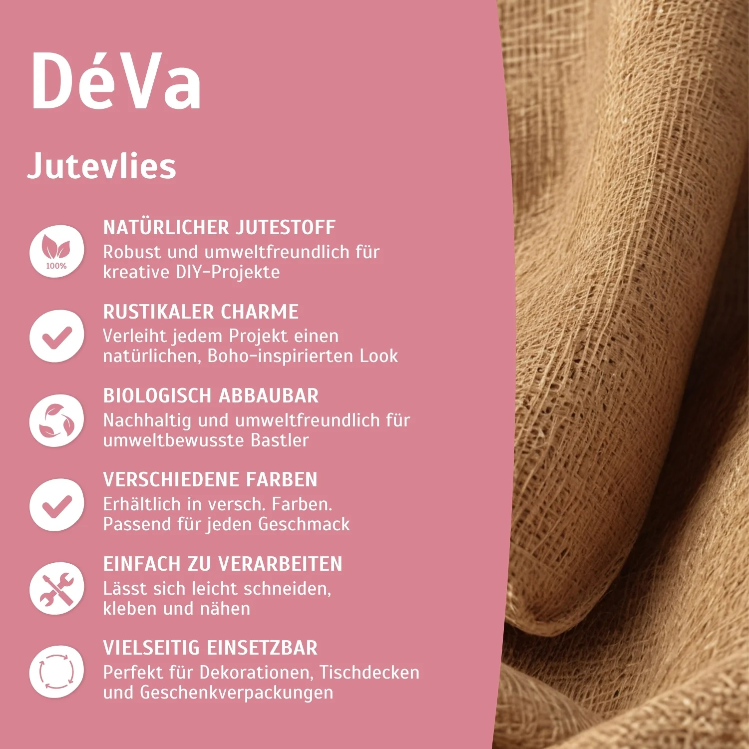 Jutevlies zum Basteln – DIY Ideen sind aus Jute gemacht - Image 4