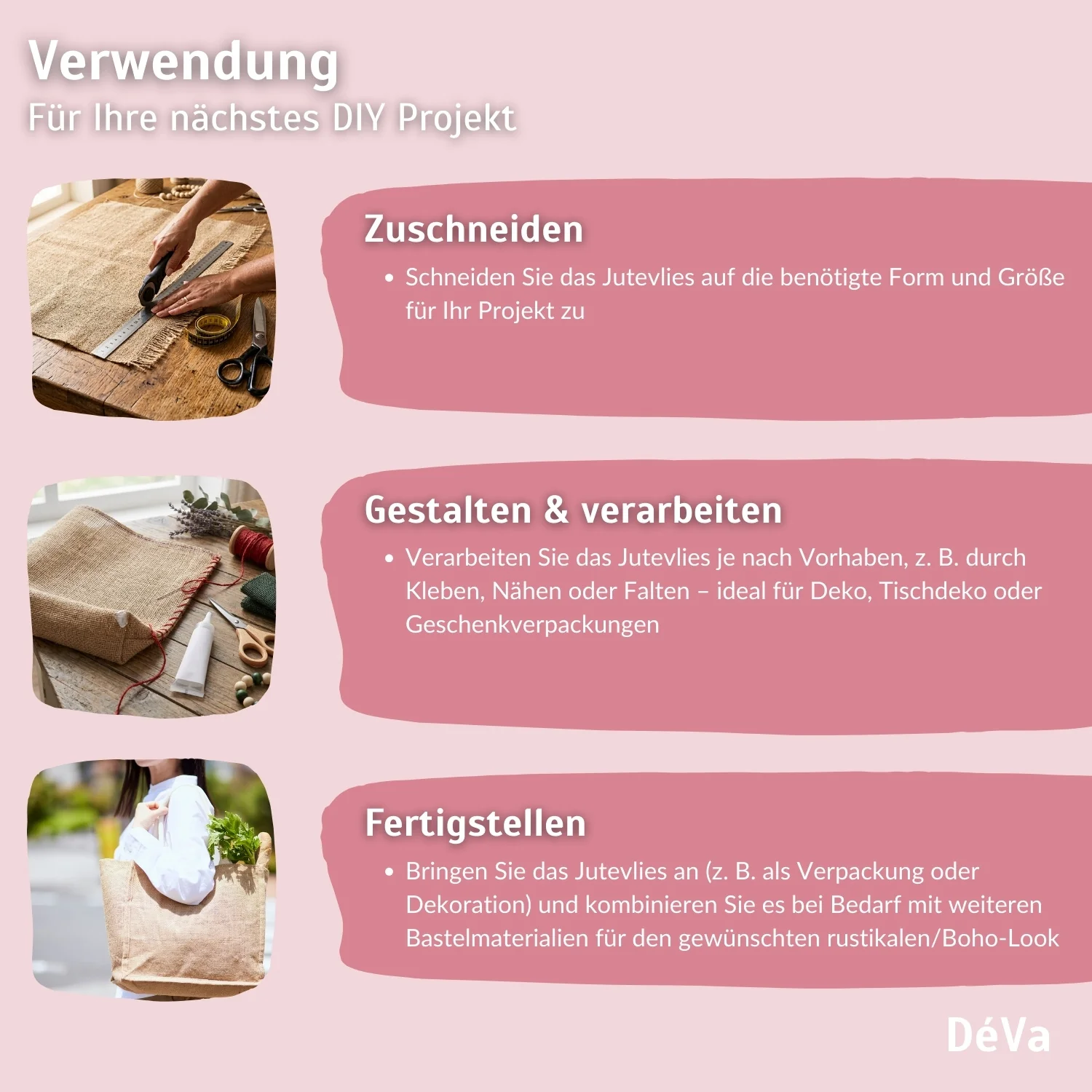 Jutevlies zum Basteln – DIY Ideen sind aus Jute gemacht - Image 6