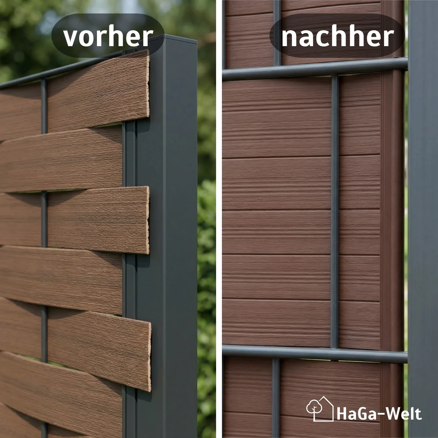 Klemmschienen Abschlussleiste für PE-Sichtschutzstreifen - Image 3