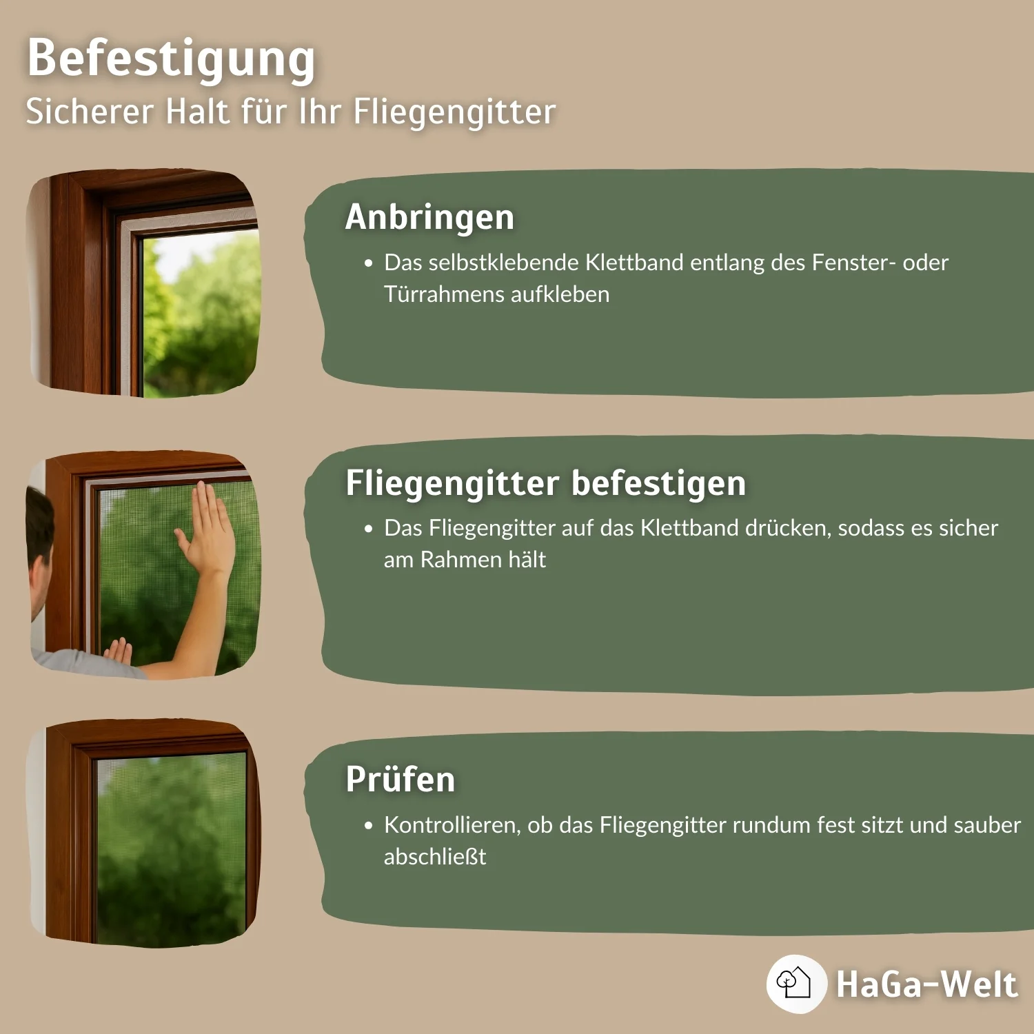 Klettband für Fliegengitter – selbstklebend für sicheren Halt an Fenster und Türen - Image 6