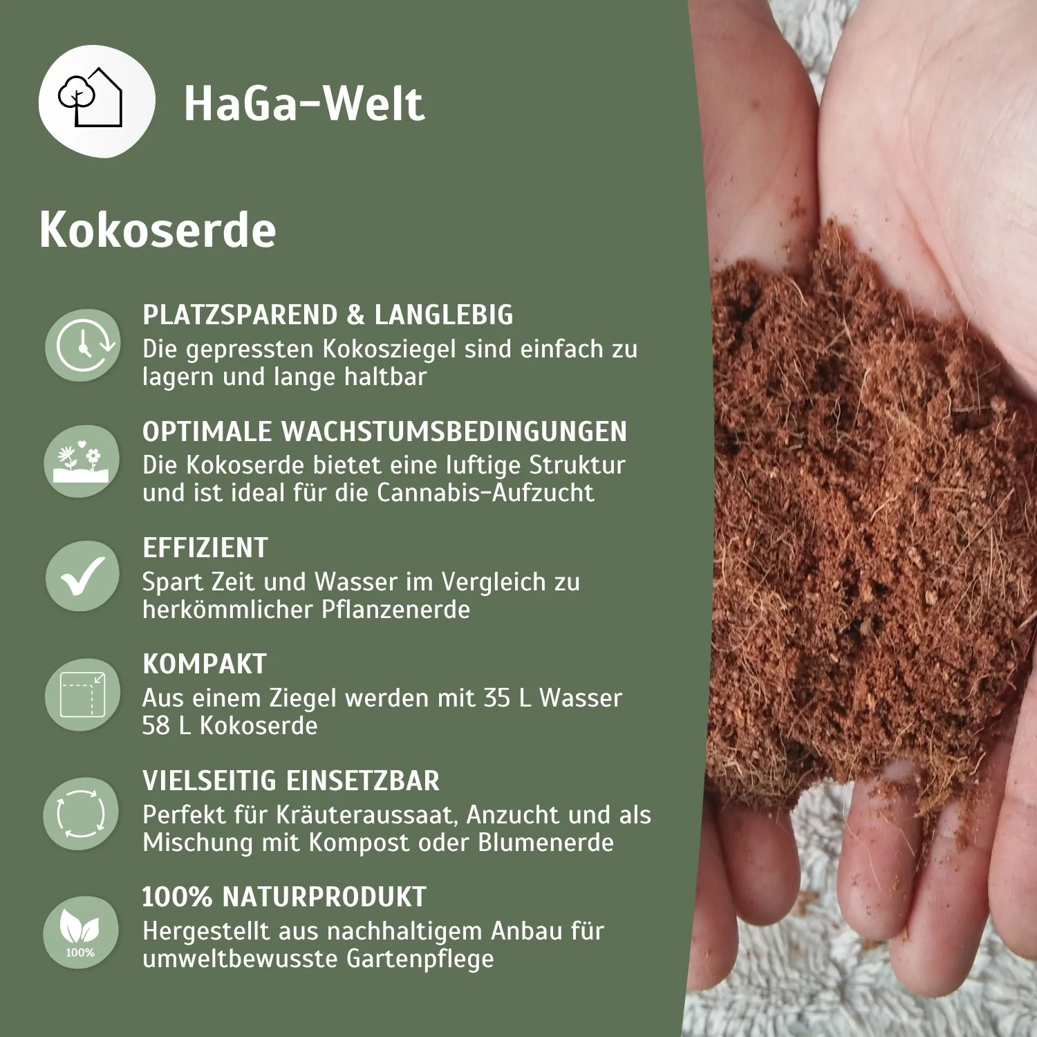 Kokoserde - gepresste Blumenerde zur Anzucht - Image 4