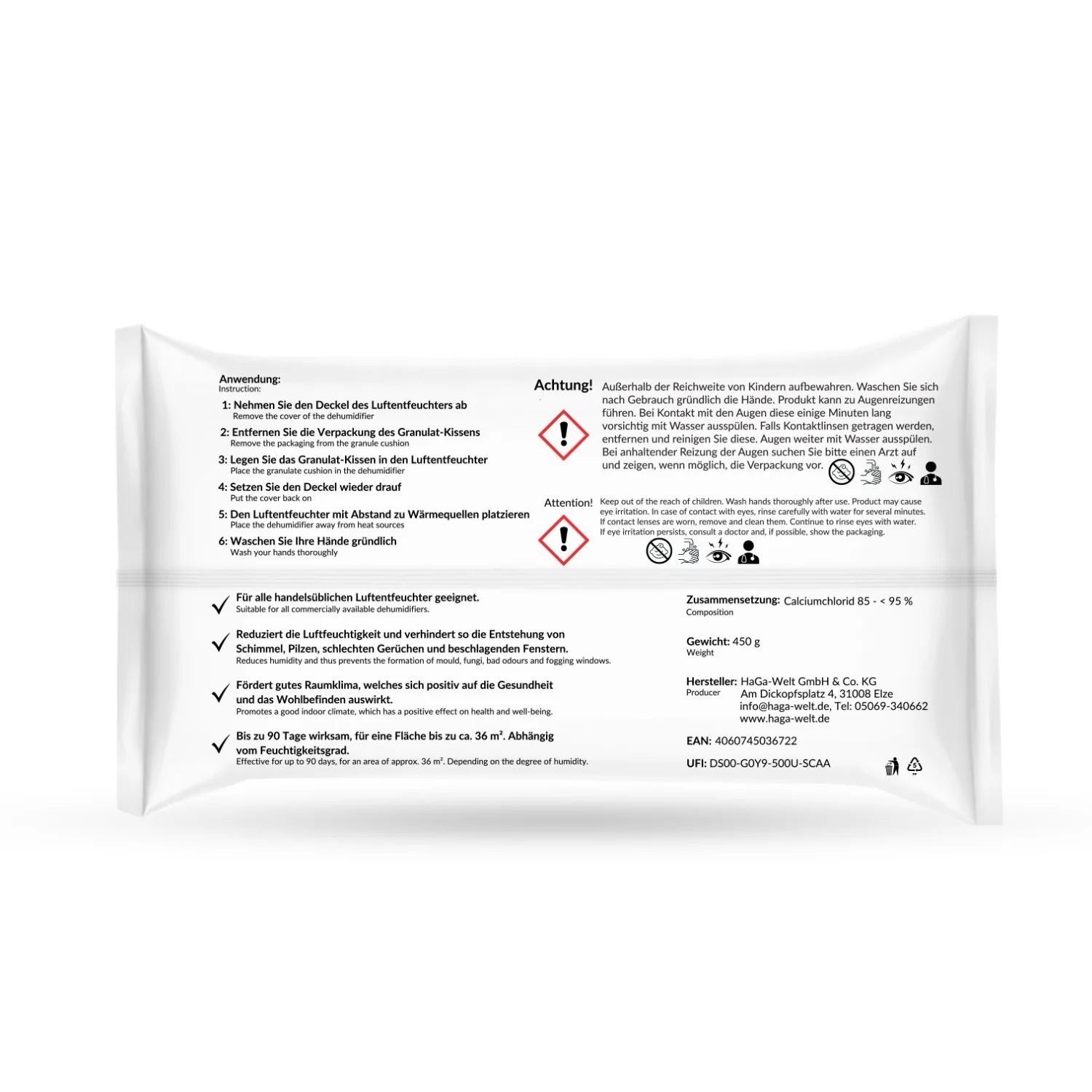 Luftentfeuchter Set inkl. Nachfüllpacks –Gutes Raumklima für Räume bis zu 36 m² - Image 12
