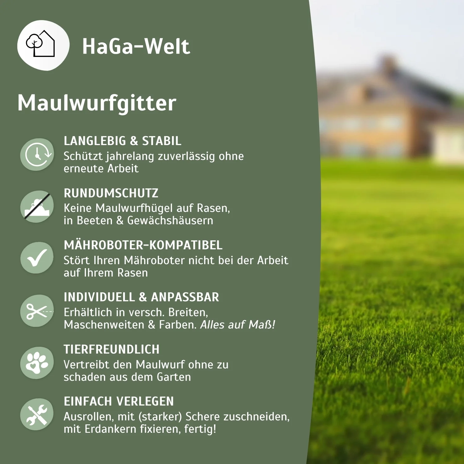 Premium Maulwurfgitter – tierfreundlicher Schutz vor Maulwürfen - Image 4
