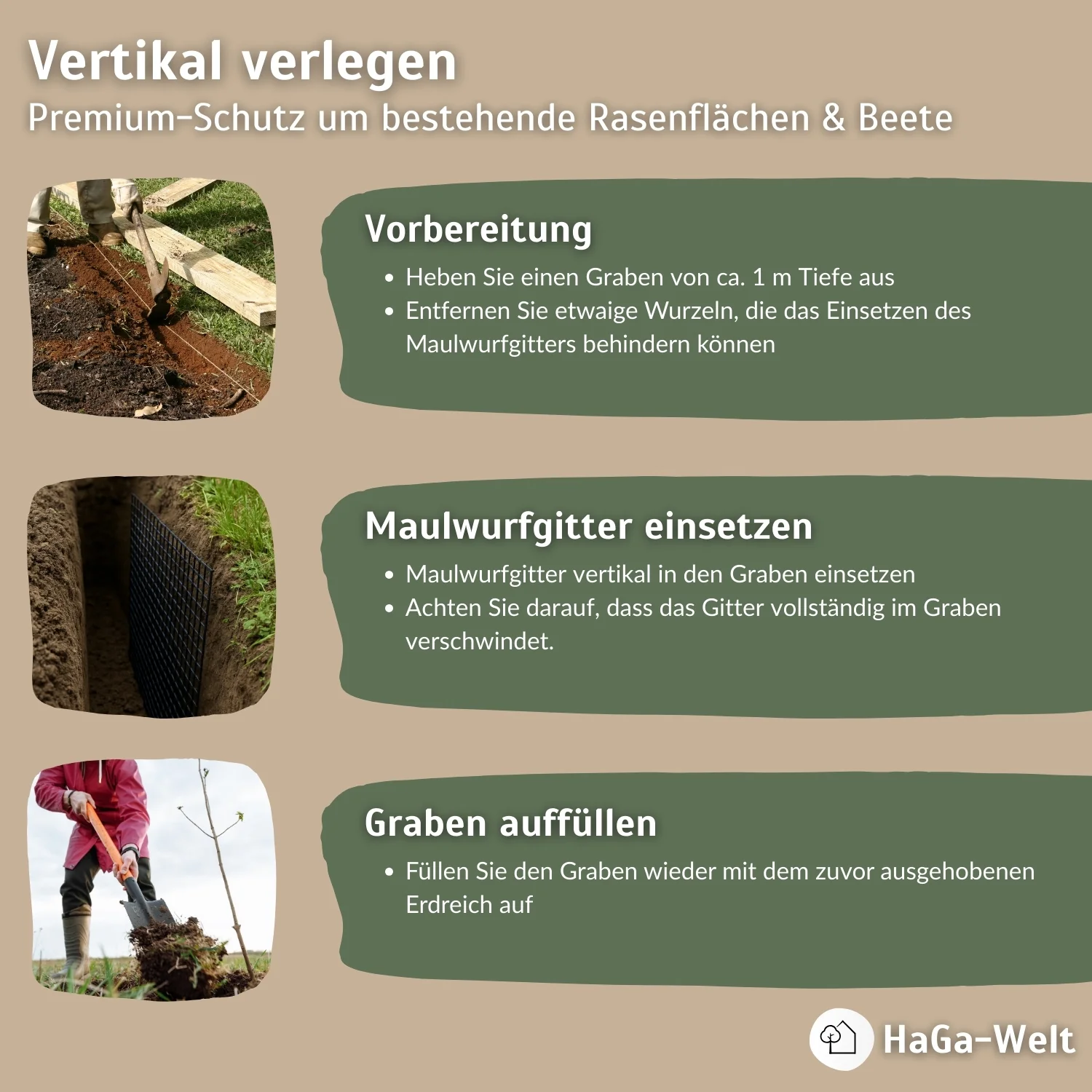 Premium Maulwurfgitter – tierfreundlicher Schutz vor Maulwürfen - Image 7