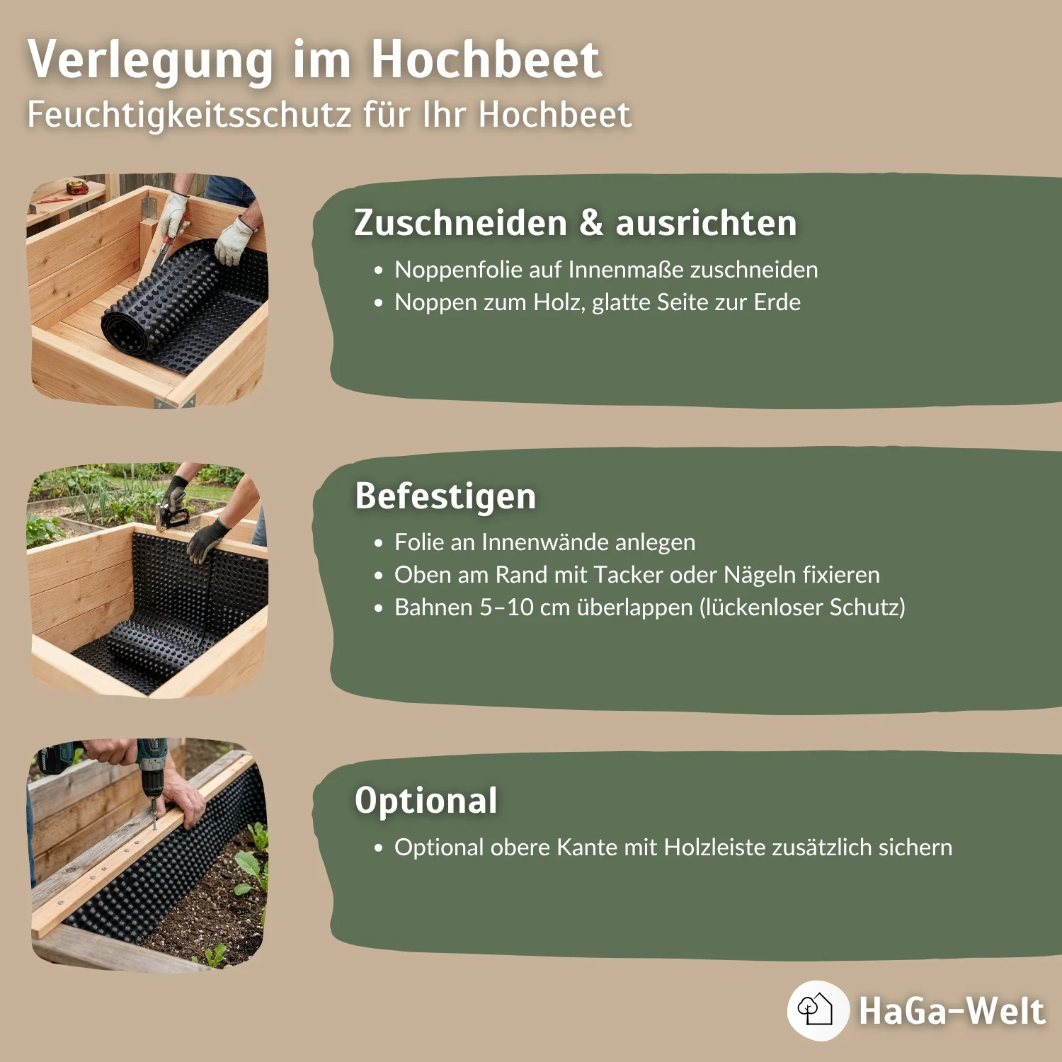 Noppenfolie – vielseitig, als Drainage im Hochbeet oder als Abdichtung beim Hausbau - Image 7