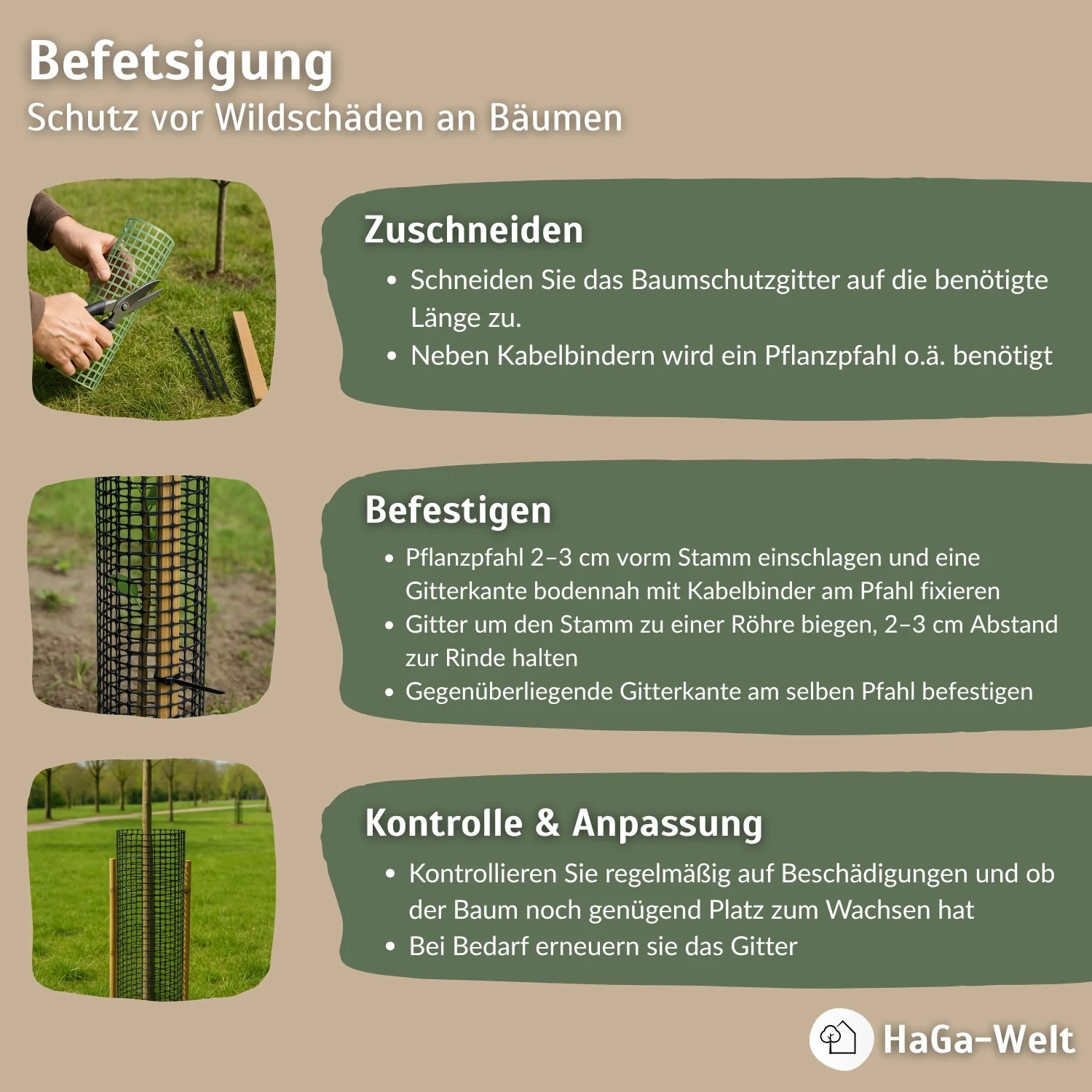 Baumschutzgitter – extra starker Verbissschutz zum Baumschutz - Image 6