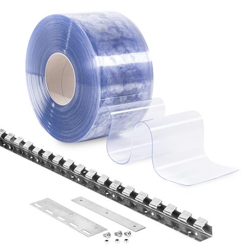 PVC-Lamellenvorhang Set 20 cm – alle Teile für einen PVC Streifenvorhang - Image 9