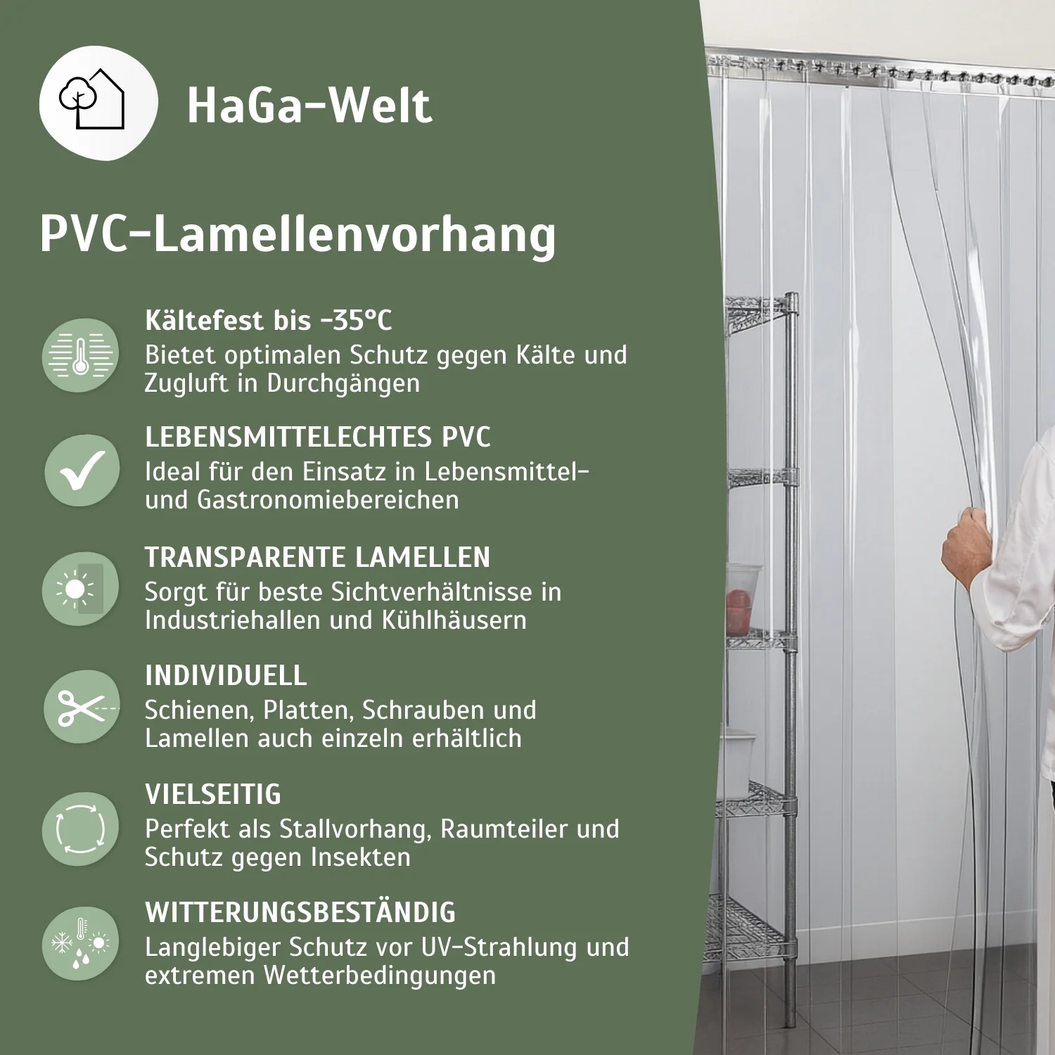 PVC-Streifen für Lamellenvorhang, Meterware – perfekte Lamellen für den Vorhang - Image 4