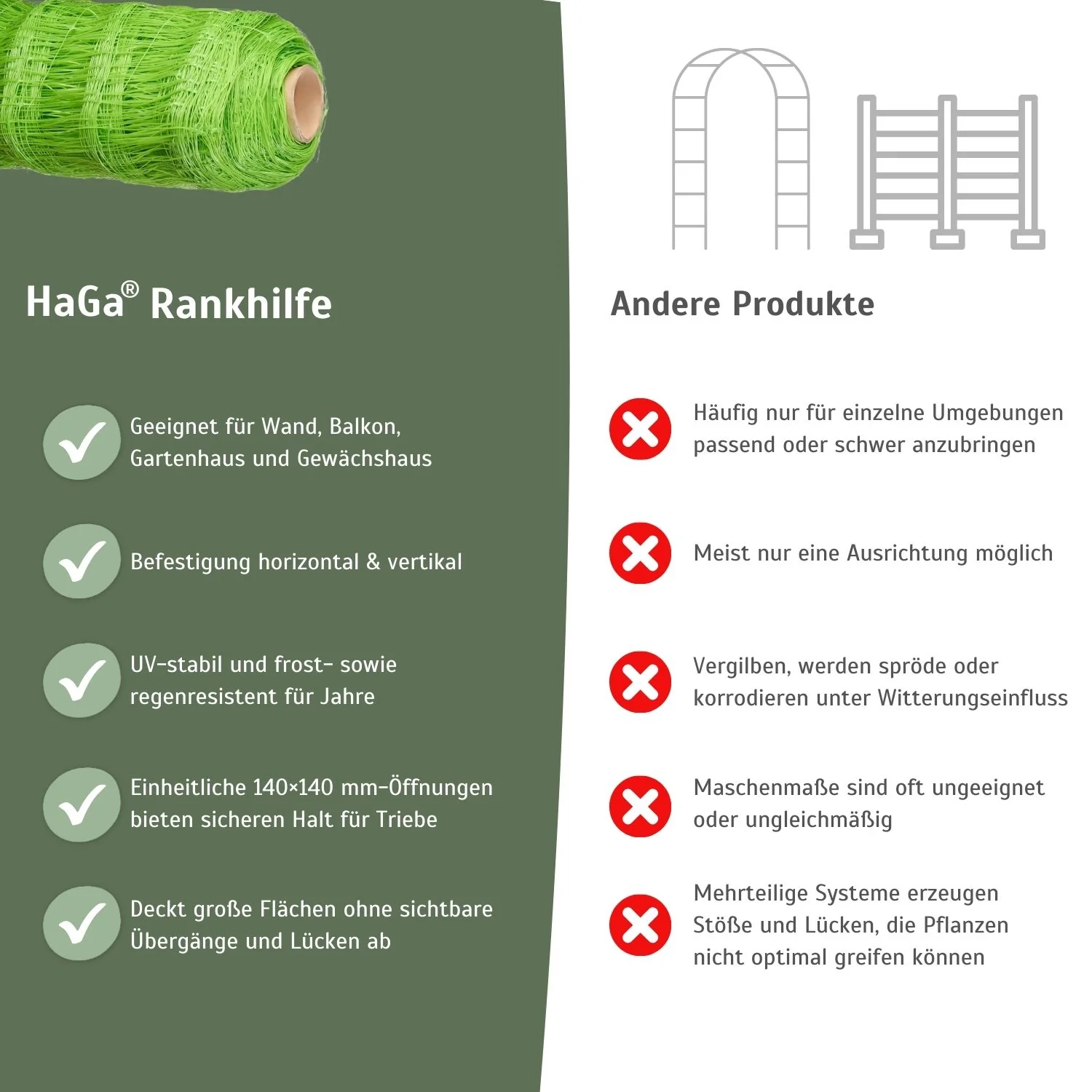 Ranknetz – Ideal für Gurken, Bohnen und Kletterpflanzen - Image 5