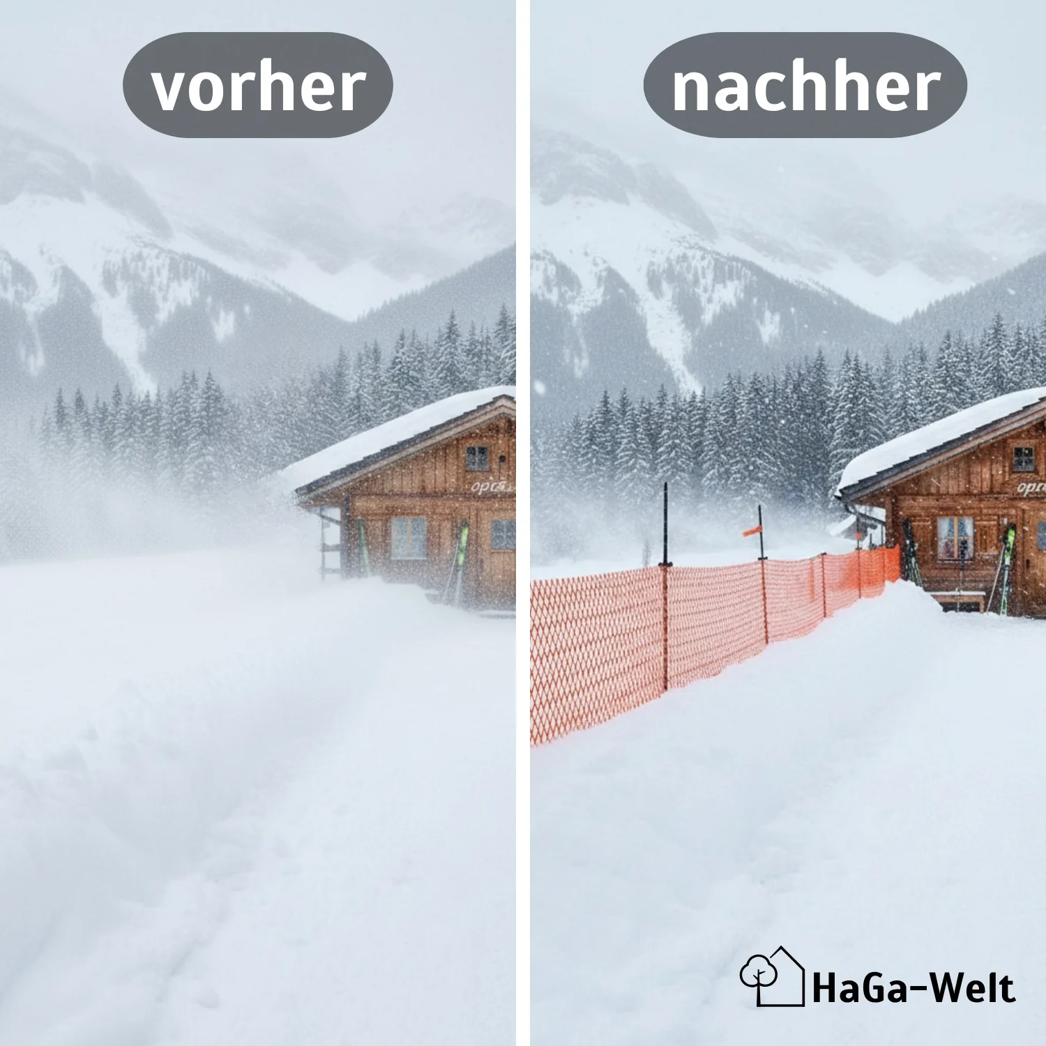 Schneezaun nach Maß zum Schutz vor Schnee - Image 3