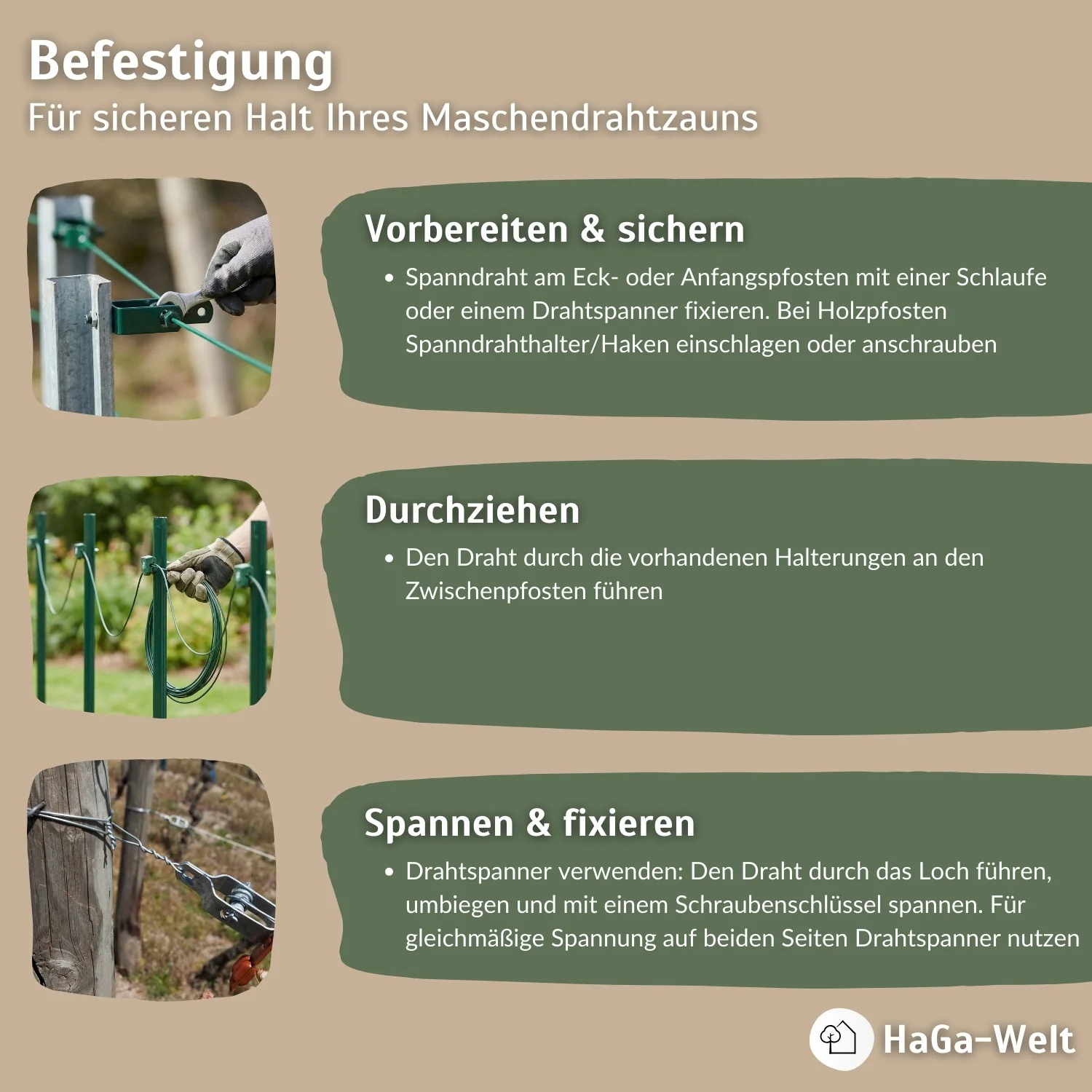 Spanndraht 3mm Gartendraht für Maschendrahtzaun - Image 6