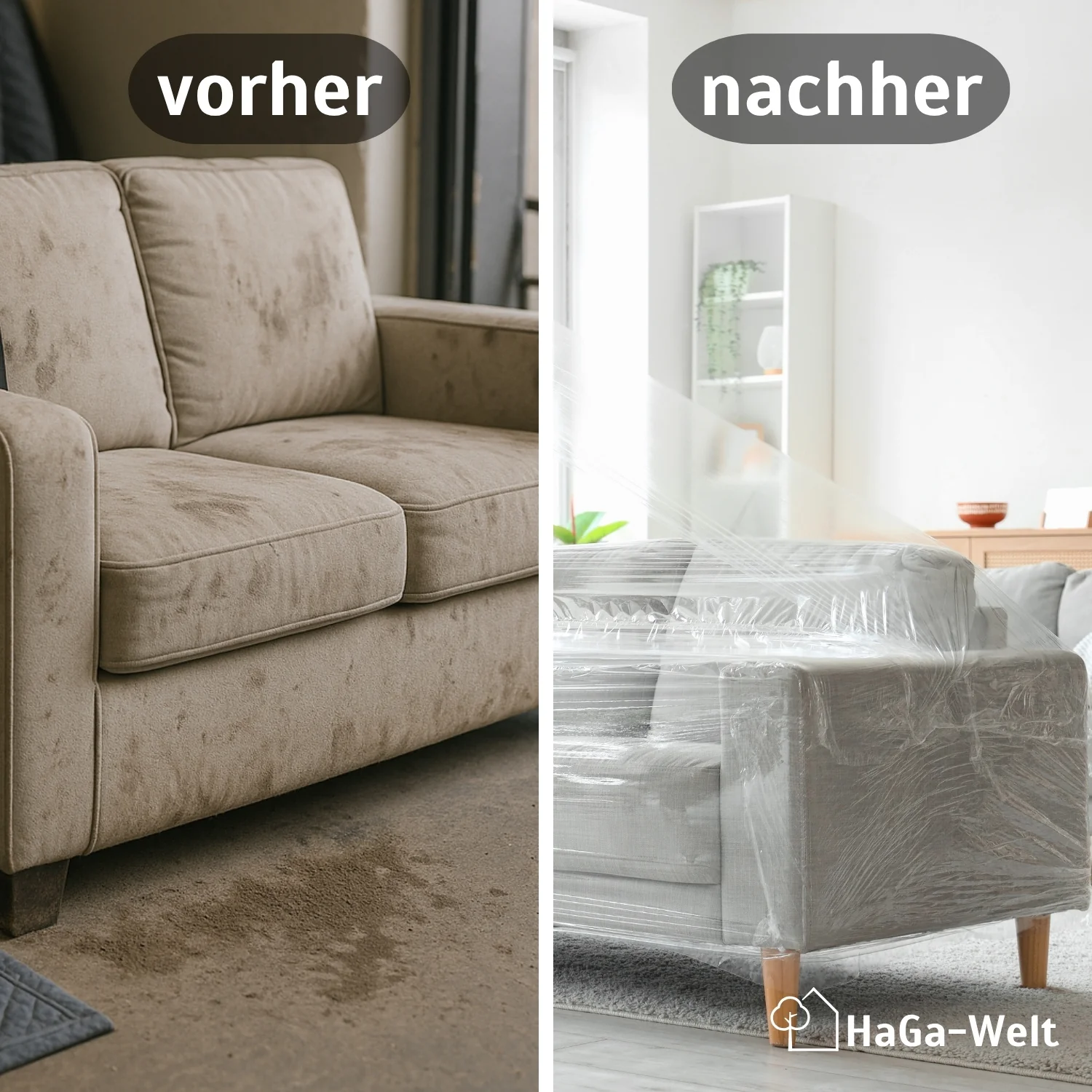 Umzugsfolie für Möbel und Paletten - vielseitige Stretchfolie - Image 3