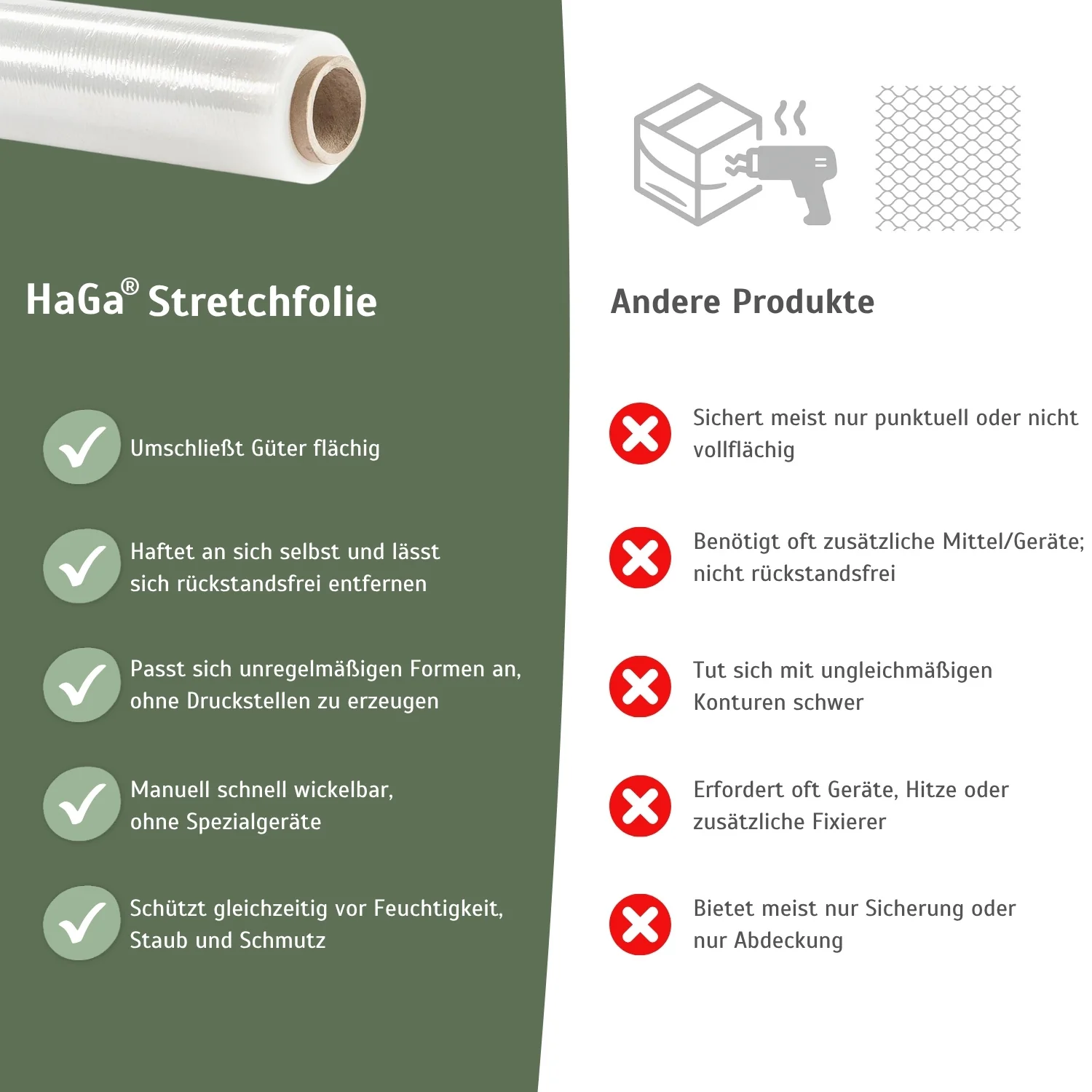 Umzugsfolie für Möbel und Paletten - vielseitige Stretchfolie - Image 5