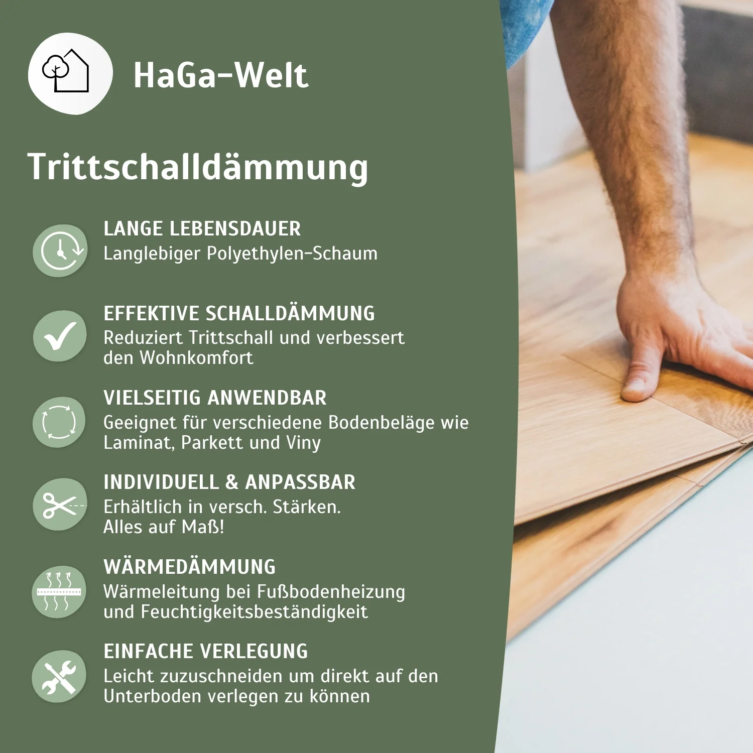 Trittschalldämmung aus PE-Schaum – ideale Dämmung für Fußböden - Image 4