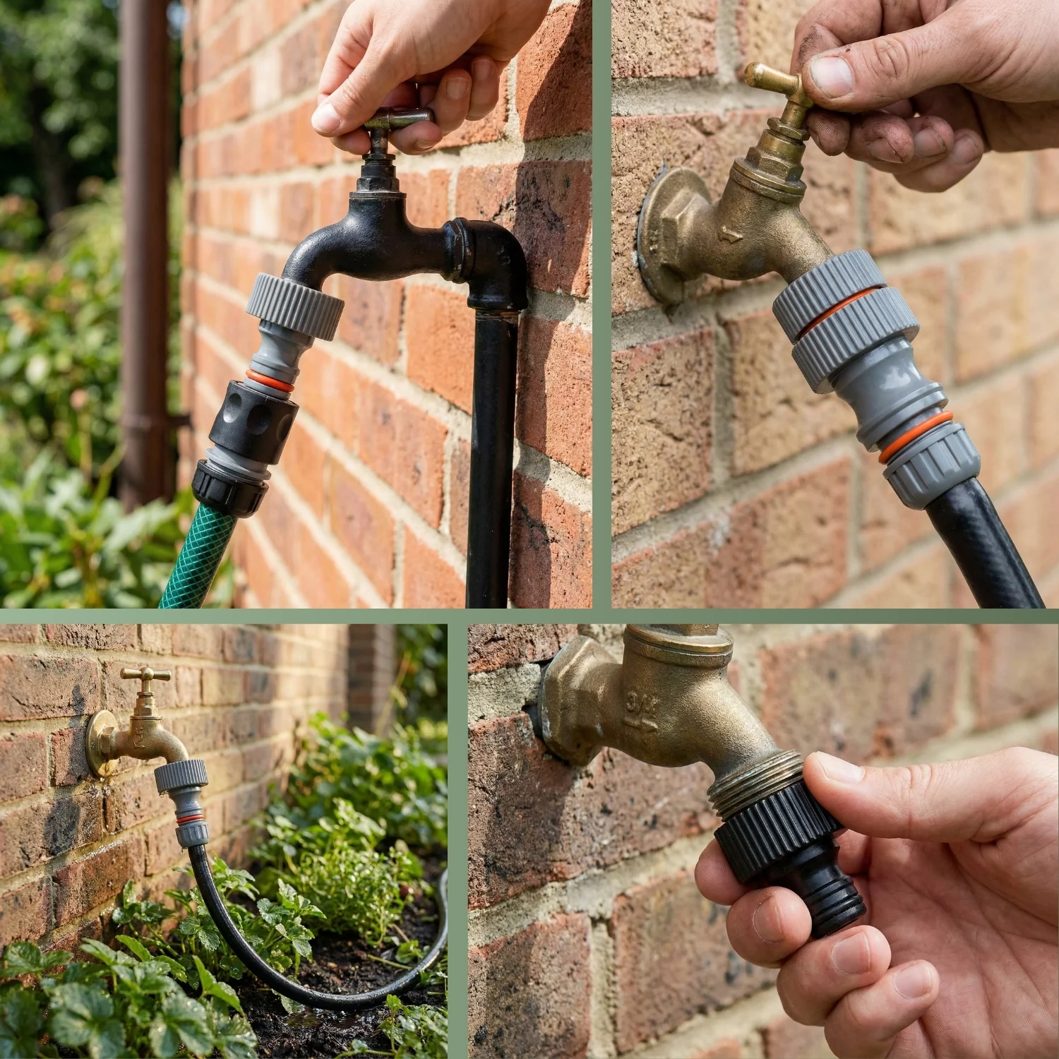 Gartenschlauch-Adapter Wasserhahn - perfekter Schlauchverbinder zwischen Gartenschlauch und Wasseranschluss - Image 7