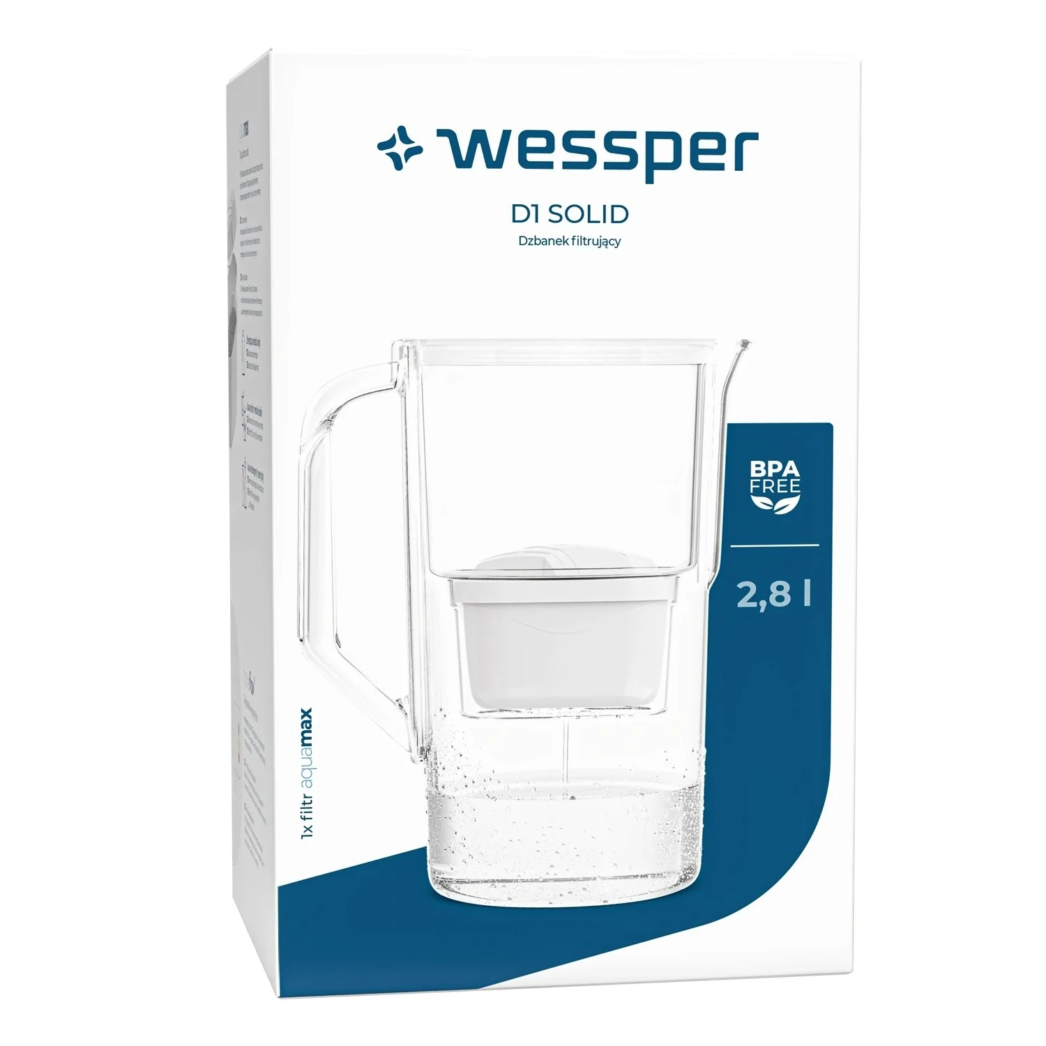 Wasserfilter D1 Solid, 2,8 Liter mit AquaMax Filter – Wasserfilter Kanne für gesundes Trinkwasser - Image 9